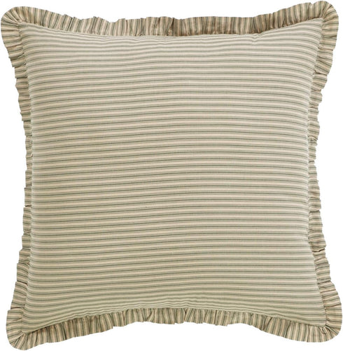 VHC Brands Prairie Winds Bedding Accessory, Green Stripes