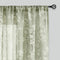 FMFUNCTEX Linen Sheer Curtains for Bedroom - Sage Green Blossom Print, 84 Inches Long, Floral Patterned Farmhouse