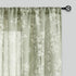FMFUNCTEX Linen Sheer Curtains for Bedroom - Sage Green Blossom Print, 84 Inches Long, Floral Patterned Farmhouse