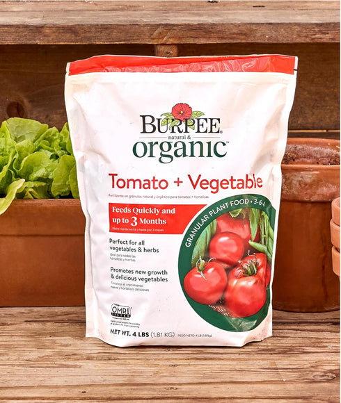 4 lb Burpee Organic Tomato & Vegetable Granular Plant Food