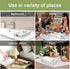 White Wooden Guest Paper Towel Holder for Bathroom Napkin Holders Disposable Hand Guest Towels Tray Flat Wood Napkins