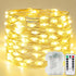 120LED 40FT Fairy Lights Battery Operated with Remote, 1 Pack Twinkle Lights