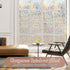 Haton Window Privacy Film, Stained Glass Rainbow Film, Static Cling Sun Blocking Stickers, 17.5" x 78.7"
