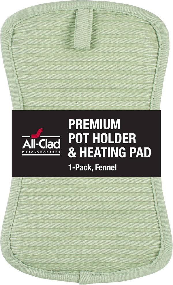 All-Clad Premium Pot Holder & Hot Pad - Heat Resistant to 500 Degrees, 100% Cotton, 10"x6.25"