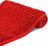 Eanpet Red Chenille Bath Mat, Non-Slip Microfiber Floor Mat, Ultra Soft Washable Shower Mat (15.7" x 23.6")