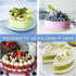 Cake Ring Mold Set, Adjustable Stainless Steel Pastry Ring 6-12 Inch with 4-Inch Cake Collar for Baking, Cake Decorating