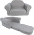 Hrebr Chairs for Toddler, 2-in-1 Toddler Soft Teddy Baby Couch Fold Out, Convertible