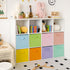 GRANNY SAYS 8-Pack Cube Storage Bins, 13x13x13 Collapsible Fabric Storage Organizer with Handle, Toy Baskets for Kids