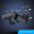 Nilight - 90020D 4PCS Mounting Bracket Kit for LED Off-Road Light, Horizontal Bar Tube Clamp, Black