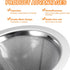 uxcell 600 Mesh Pour Over Coffee Dripper, 124mm Diameter Reusable Coffee Filter with Bracket
