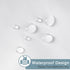 Long Shower Curtain Liner, 78 Inches Height, Water-repellent Fabric with 12 Hooks, White, 72x78