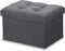 LINMAGCO Ottoman Storage Ottoman with Storage Small Foot Rest Stool Under Desk