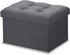 LINMAGCO Ottoman Storage Ottoman with Storage Small Foot Rest Stool Under Desk