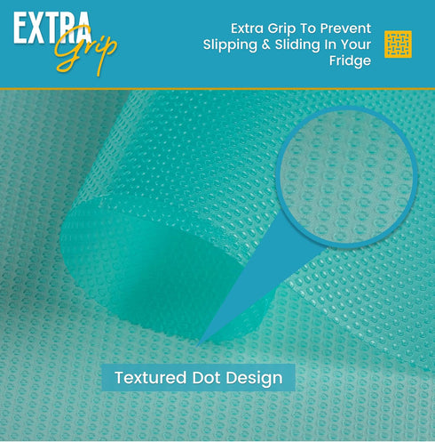 Refrigerator Liners for Shelves (8 Pack) by Linda’s Essentials, Non-Adhesive BPA-Free Mats for Kitchen & Cabinets