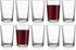 7 oz. Set 10 Glaver's Juice Glasses of Glass Cups Beverage Water Tumblers For Home and Bar, Water, Cocktails, Iced tea.