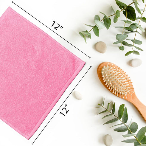 12 Pack 100% 12 12 inch (12 Pack) DecorRack Cotton Wash Cloth, Luxurious Soft, x Ultra Absorbent, Machine Washable