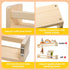24Inch Set 2 Fun Memories Nursery Book Shelves, Floating Shelf for Wall, Wall Bookshelf for Kids Solid Wood Wall