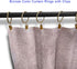 40 Pack Metal Curtain Rings with Clips, Decorative Drapery Hooks 1.5 in Interior Diameter (Antique Bronze)