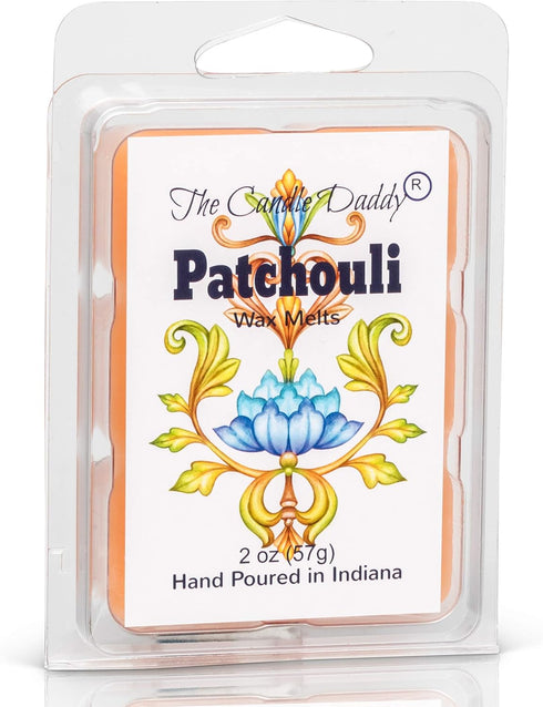 The Candle Daddy Patchouli Incense Scented Melt - Maximum Scent Wax Cubes - 2 Ounces - 6 Cubes