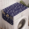 Lunarable Marine Washing Machine Organizer, Anti-slip Fabric Top Cover for Washer Dryer, 47" x 18.5", Navy Blue