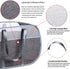 Pop-Up Laundry Basket with Durable Handles, Collapsible Mesh Laundry Hamper, Cationic Gray