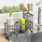 Cisily Sink Caddy Organzier with High Brush Holder, Sponge Holder for Sink,