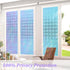 Windimiley Stained Glass Window Privacy Film - 3D Rainbow Diamond Prism Decorative Holographic Stickers
