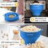 Popco Silicone Popcorn Maker - Microwave Popcorn Popper with Handles, 15-Cup Capacity - Light Blue