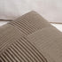 Fancy Homi Set 2, 22x22 Inch of Light Brown Patchwork Corduroy Decorative Soft Striped Modern Accent Cushion Case