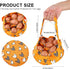 7 Egg Collecting Basket, Canvas Egg Basket for Gathering with Pouches for Chicken, Duck, Goose, Bird, Various Poultry