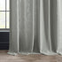HPD Half Price Drapes Premium Heavy Faux Linen Curtains, 1 Panel, 50W x 108L Light Filtering Ash Grey Window Curtains