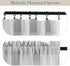 RYB HOME Semi Sheer Valance Curtains, 36 x 63 inches, 2 Panels, Dove Grey, Linen Texture Wave Fabric for Light