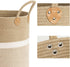 CHICVITA Extra Large Woven Storage Basket with Handles, Laundry Basket Toy Towels Jute Blanket Basket, 16" x 16"
