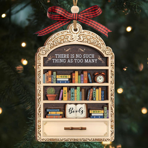 Book Lovers Gifts for Women, Valentines Day Gifts for Teacher, Librarian, Reader, Bookworm, Book Ornament Faux Stained