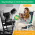 Vicatiful Set Rocking Chair Cushion - Non-Slip Thick Rocking Chair Pad Indoor with Ties High-Back Rocker Cushion