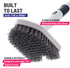 Replacement Bristle Brush Head for Extendable Tub Tile Shower Scrubber (1x Bristle Brush Gray) Non-Scratch