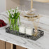 EKNITEY Vanity Tray - 11 Inch Black Decorative Tray for Bathroom Counter, Organizer for Perfume, Makeup, Jewelry