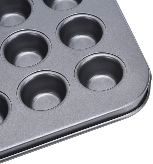 Fdit 48-Cup NonStick Mini Round Cupcake Pan, Bakeware Cooking Accessory for Beautiful Cakes