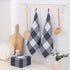 Homaxy 100% Cotton Waffle Weave Check Plaid Dish Cloths, 12 x 12 Inches, 6-Pack Super Soft & Absorbent Dish Towels