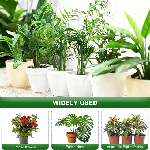 sanzkjic 5pack Adjustable Plant Support Pole Stackable Indoor/Outdoor Support Pole with Clamps, Suitable for Supporting
