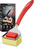 Bristle Free Grill Brush with Scraper for Outdoor Grill Cleaning, Safe Steam