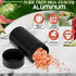 2Pcs Spice Jar Storage Containers with Lids, Airtight Aluminum Herb Storage Jars with Lockable Screw Top Lid