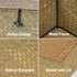 Set of 2 Seagrass Woven Storage Baskets with Lid, Decorative Bins for Organizing Home