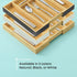 JoyJolt Bamboo Expandable Drawer Organizer for Kitchen Utensils, Adjustable Cutlery Tray with 4-6 Slots