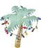 C&F Home Palm Tree with Christmas Lights Beach Coastal Ornament, Green