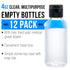 4 (Pack 12) U.S. Art Supply ounce Squeeze PET Plastic Bottles with Flip Cap - BPA-free, food safe, medical grade