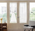 Aquazolax White Sheer Rod Pocket Curtains, 72" Long, Light Filtering Voile, 1 Panel, 25" Wide, Tieback Included