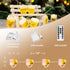 3D 10ft 15 Summer Beer Mug String Lights St Patrick's Day Decor, LED with Remote Control USB & Battery Powered for Bar