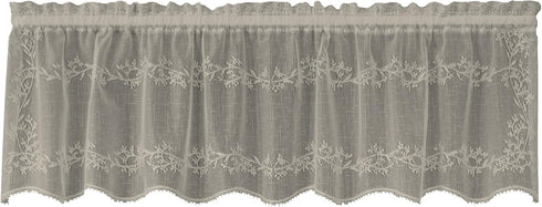 Heritage Lace Sheer Divine Valance, Ecru, 60 by 16-Inch