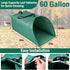 VICAMB 2 Pack 60 Gallon Leaf Collector,Collapsible Lawn & Leaf Bag,Heavy Leaves Pick up Tool Reusable Yard Waste